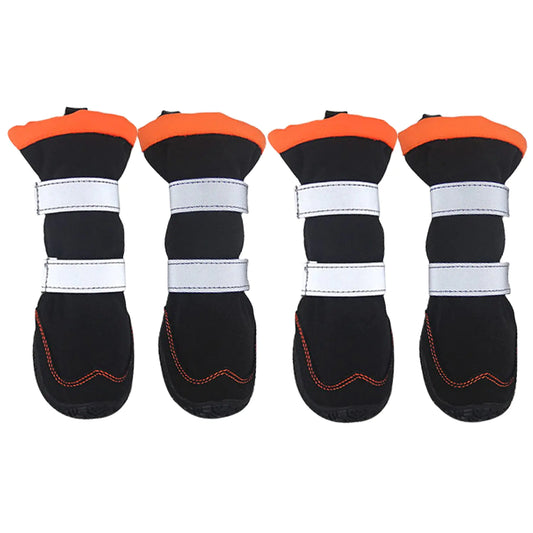 Climatex 4-Pack Winter Dog Booties with Reflective Straps