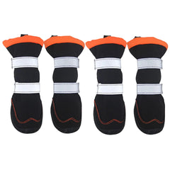 Climatex 4-Pack Winter Dog Booties with Reflective Straps