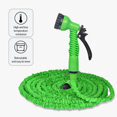 Heavy-Duty Expandable Garden Hose with Nozzle – 25FT to 100FT