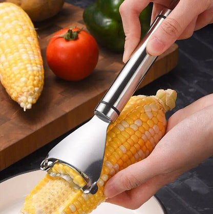 Dual Corn Kernel Stripper Tool Stainless Steel