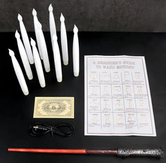 Magic Glow Floating Candles with Wand Remote – Flameless LED Halloween & Party Decor
