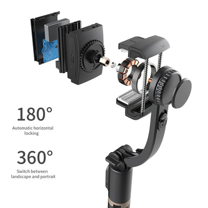 Roreta 2023 Gimbal Stabilizer Selfie Stick – Foldable Wireless Tripod, Bluetooth Shutter, for iOS & Android | UniqSnaz