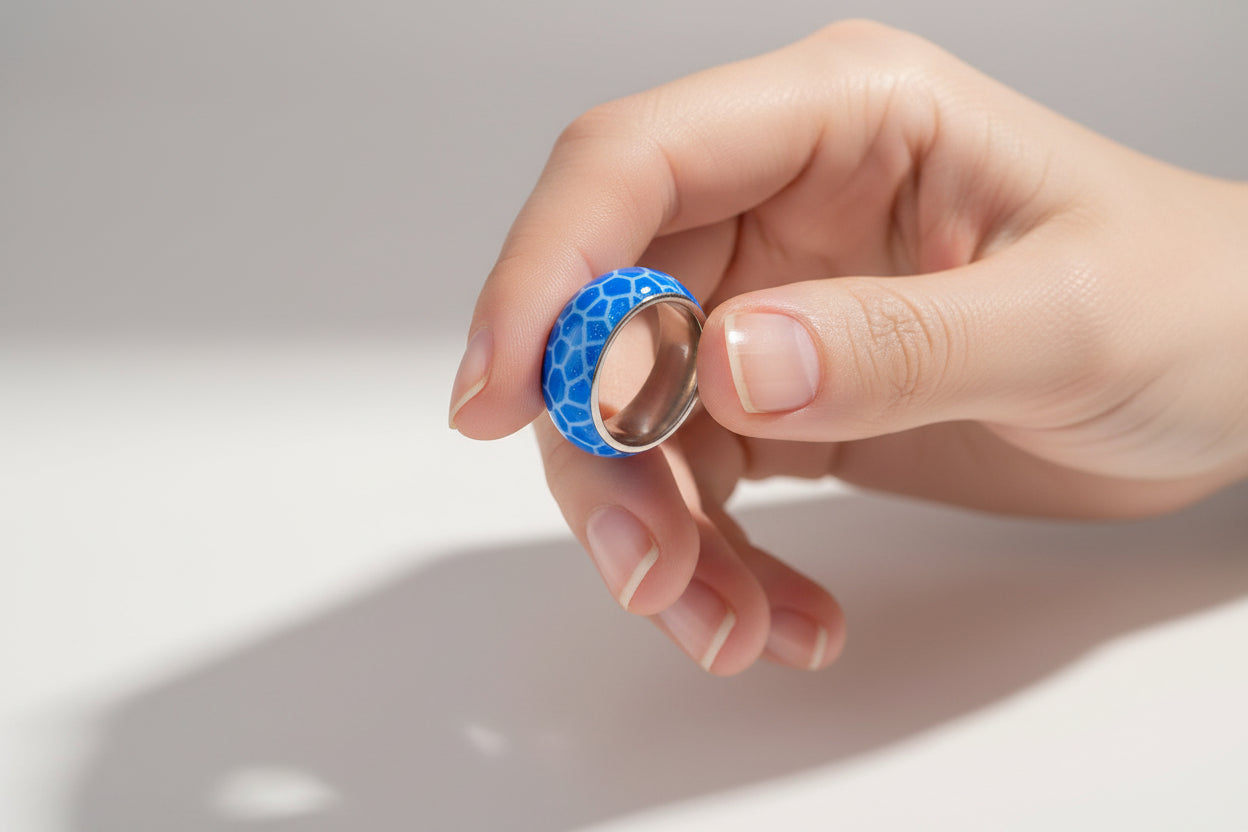 Radiant Steel Glow Ring