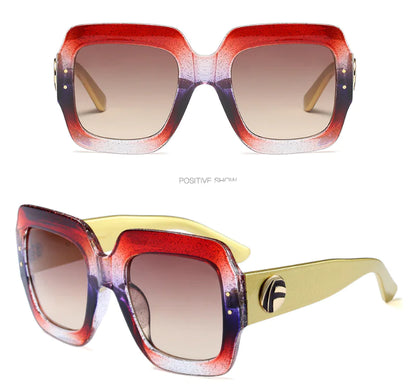 Chic Tri-Tone Designer Sunglasses