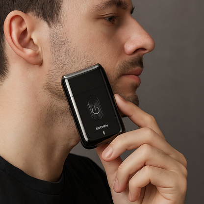 Ultra-Portable Electric Shaver with Precision Floating Blade & Pop-Up Trimmer