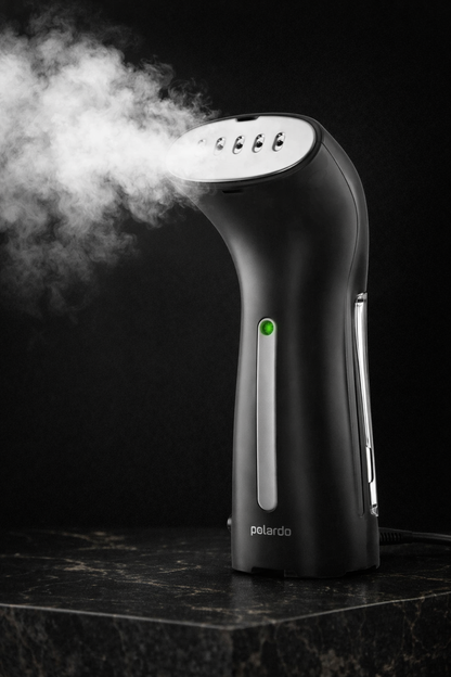 360° Anti-Spill Travel Clothes Steamer – Ultra-Fast Heat-Up, Portable & Powerful Wrinkle Remover