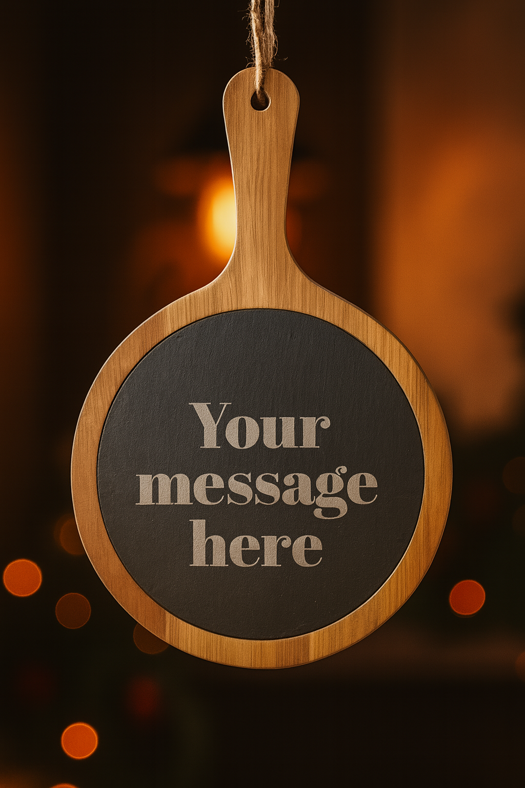 Personalized Acacia Charcuterie Board with Slate