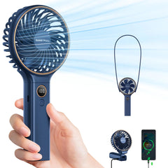 QuietBreeze 5000mAh Portable Desk Fan