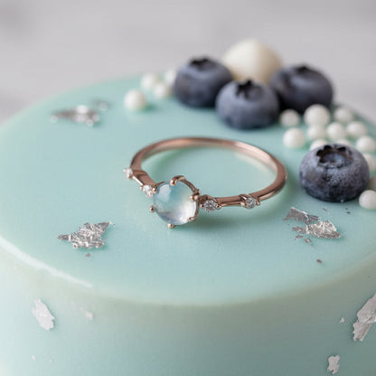 Elegant Chalcedony Opal Ring