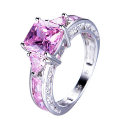 Geometric Opal Diamond Ring