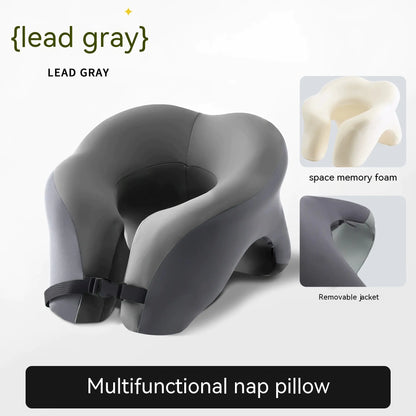 U-Shaped Memory Foam Nap Pillow – Ergonomic Travel & Office Neck Support | UniqSnaz