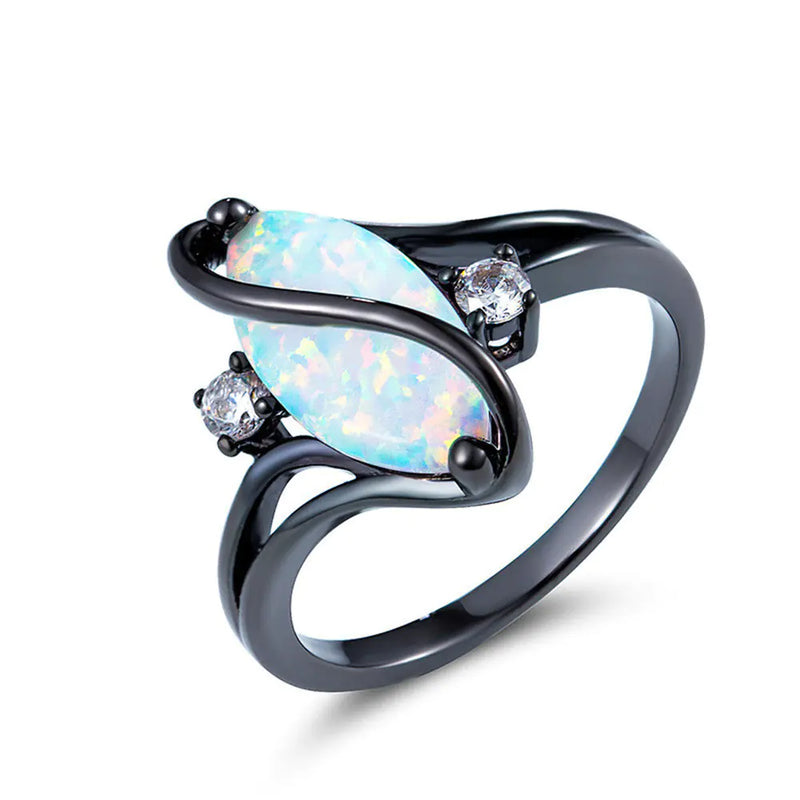 Opal Elegance Marquise Ring