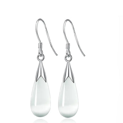 Chic Cat's Eye Droplet Earrings