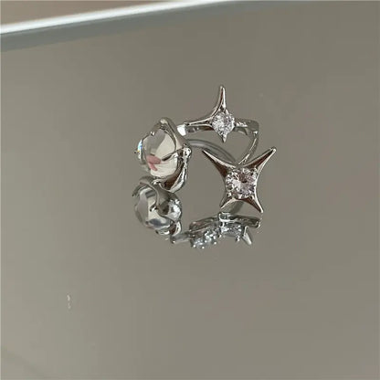 Elegant Moonstone Opal Adjustable Ring