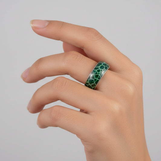 Radiant Steel Glow Ring