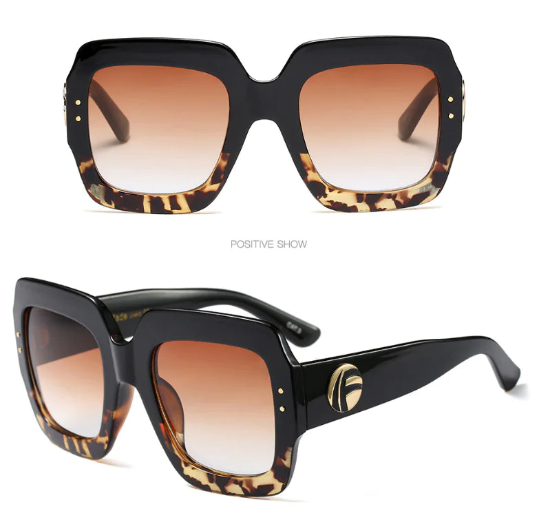 Chic Tri-Tone Designer Sunglasses