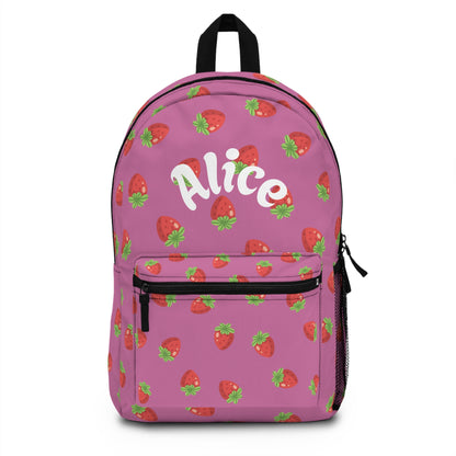 Cute Strawberry Pattern Backpack – Personalized Just for You