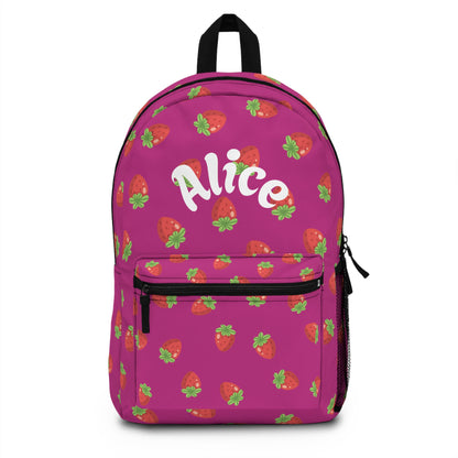 Cute Strawberry Pattern Backpack – Personalized Just for You