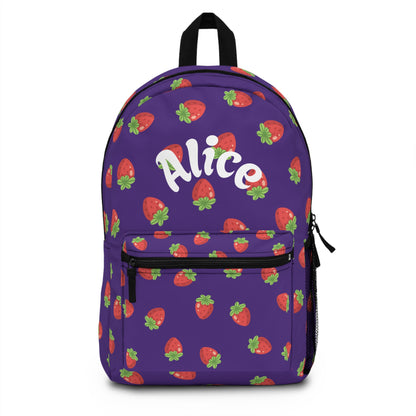 Cute Strawberry Pattern Backpack – Personalized Just for You