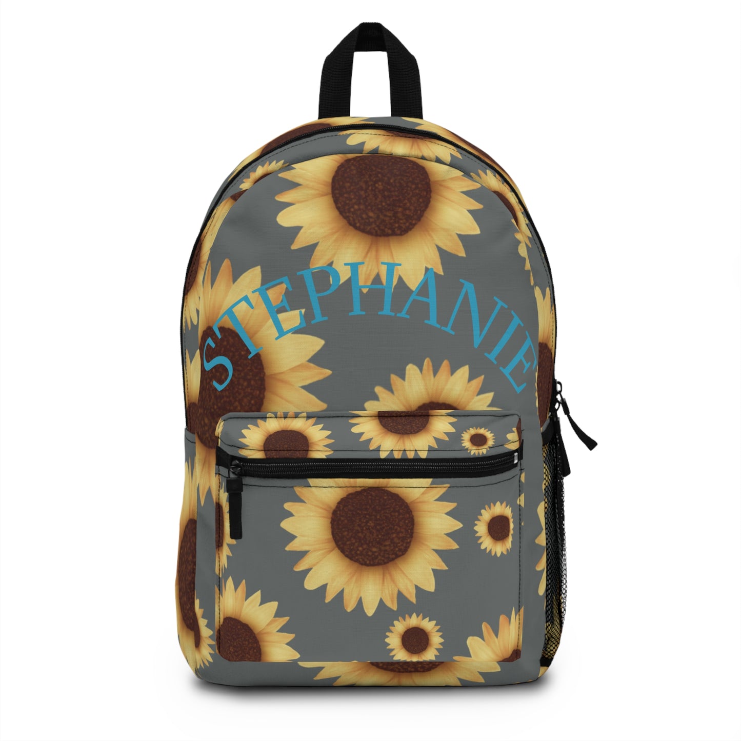 "Bloom with Style – Personalized Sunflower Backpack"