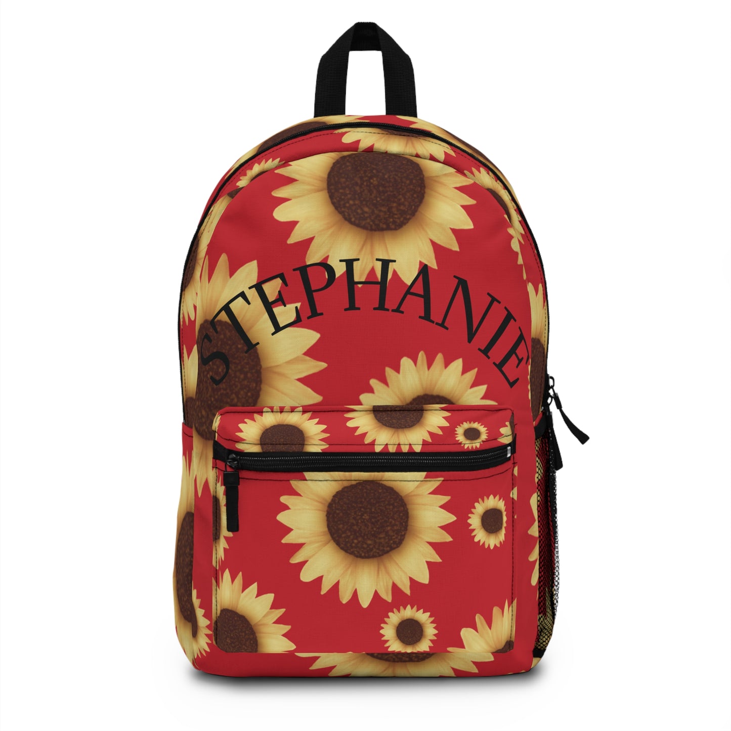 "Bloom with Style – Personalized Sunflower Backpack"