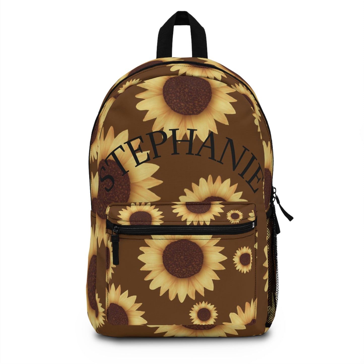 "Bloom with Style – Personalized Sunflower Backpack"
