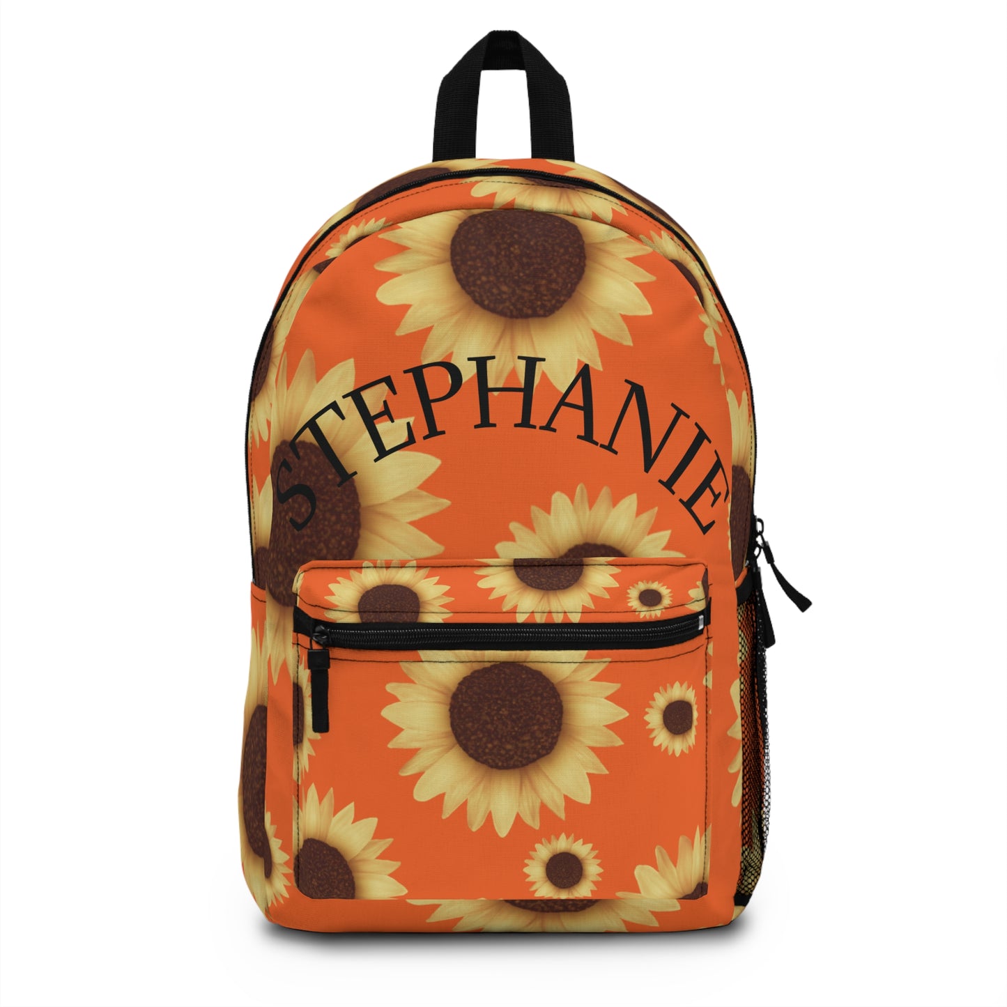 "Bloom with Style – Personalized Sunflower Backpack"