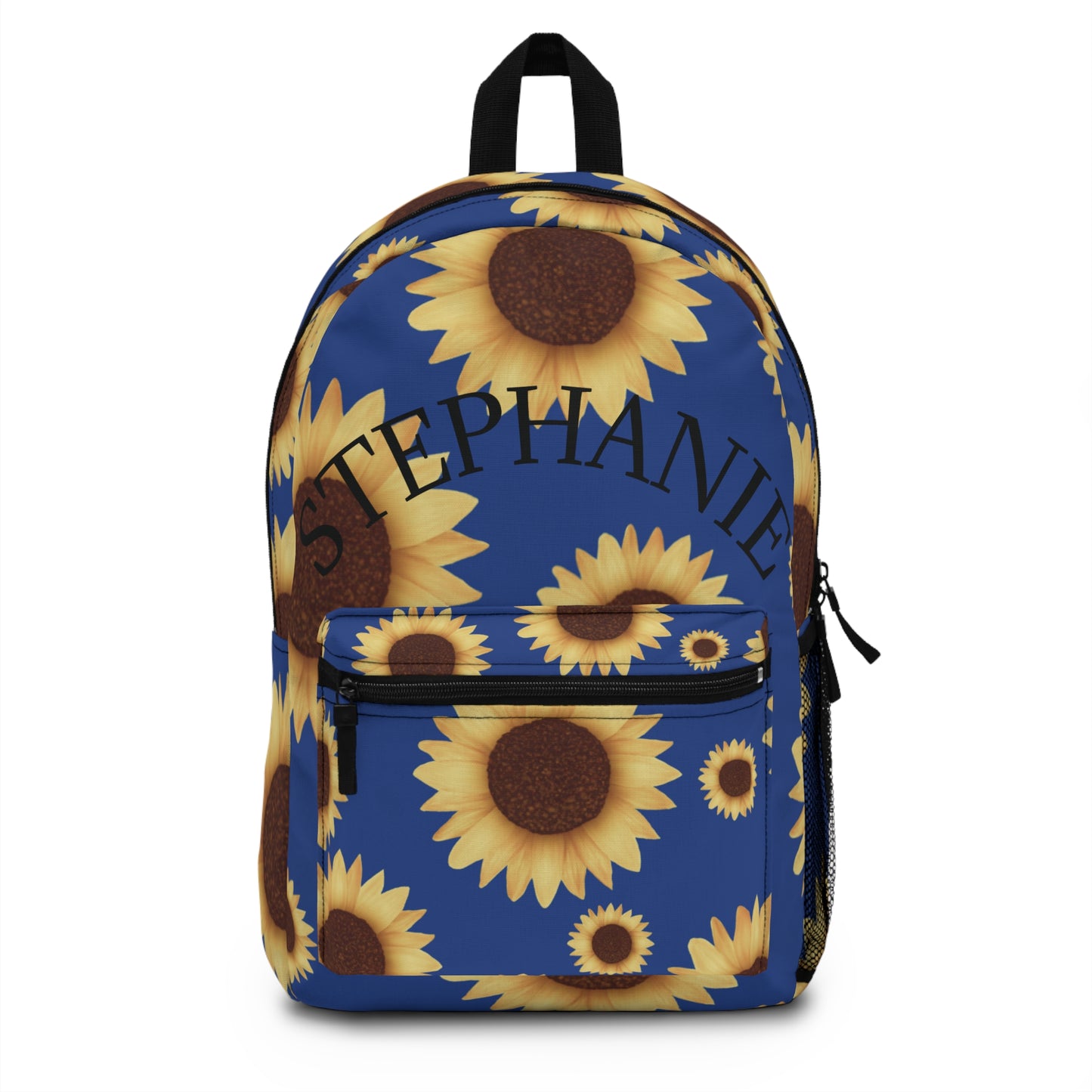 "Bloom with Style – Personalized Sunflower Backpack"