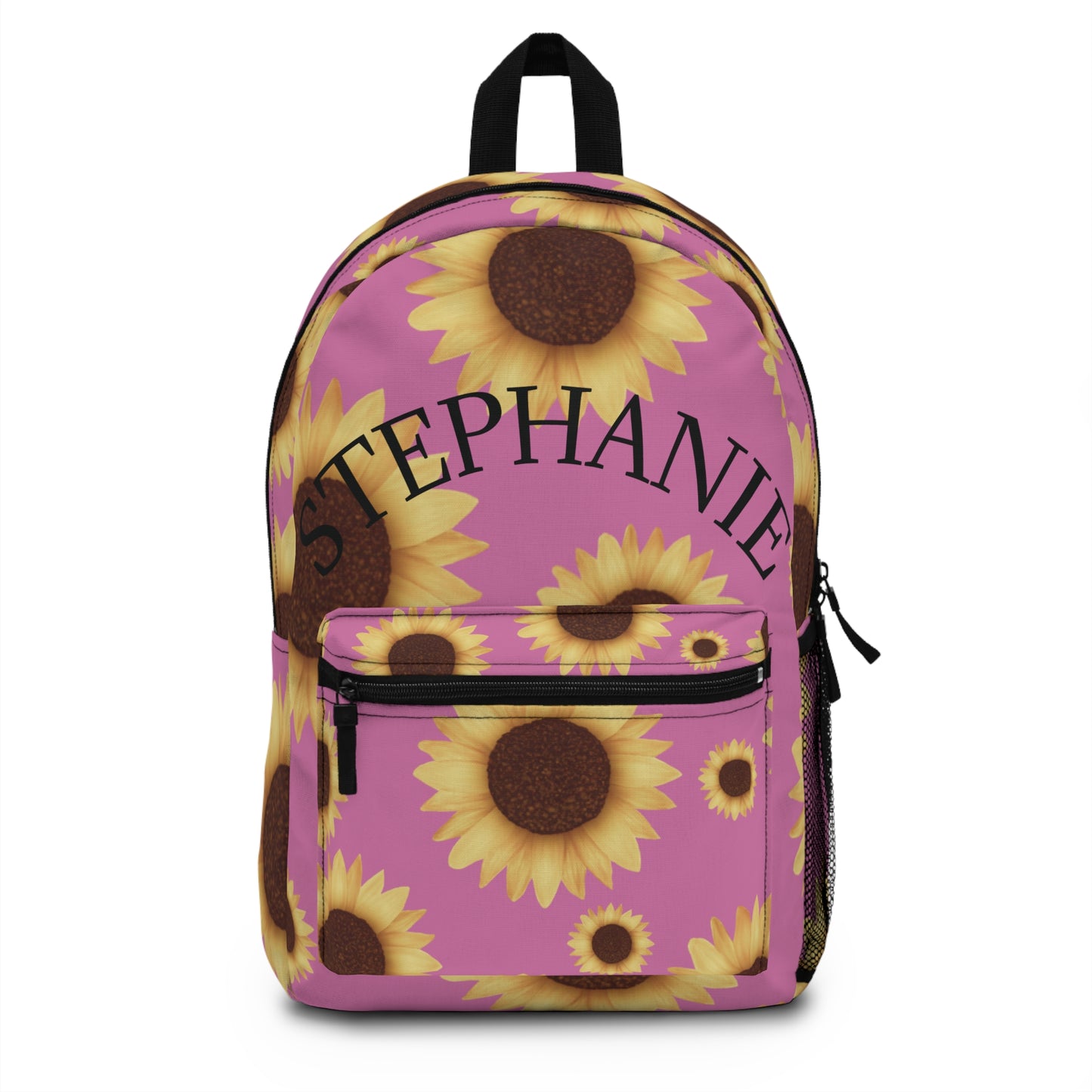 "Bloom with Style – Personalized Sunflower Backpack"