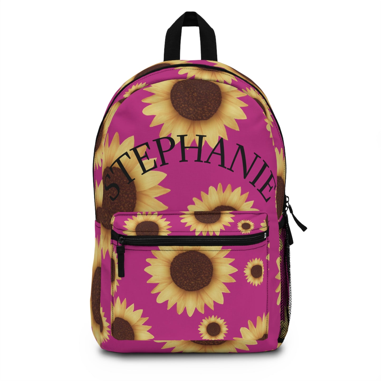 "Bloom with Style – Personalized Sunflower Backpack"
