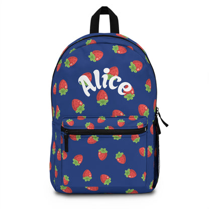 Cute Strawberry Pattern Backpack – Personalized Just for You
