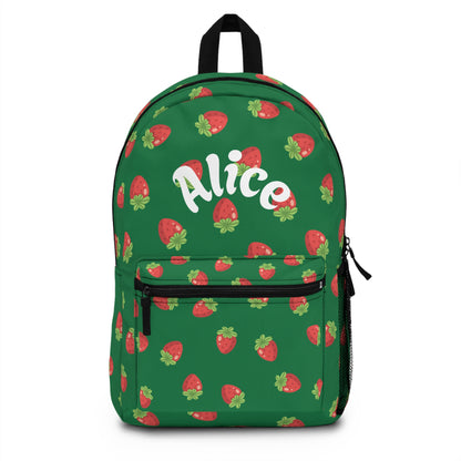 Cute Strawberry Pattern Backpack – Personalized Just for You