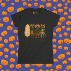 “Boo-tiful Bandits Raccoon Tee – Cute Halloween Graphic T-Shirt”