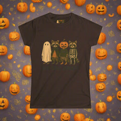 “Boo-tiful Bandits Raccoon Tee – Cute Halloween Graphic T-Shirt”
