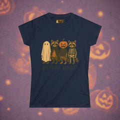 “Boo-tiful Bandits Raccoon Tee – Cute Halloween Graphic T-Shirt”