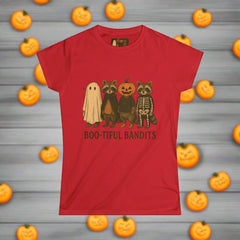 “Boo-tiful Bandits Raccoon Tee – Cute Halloween Graphic T-Shirt”