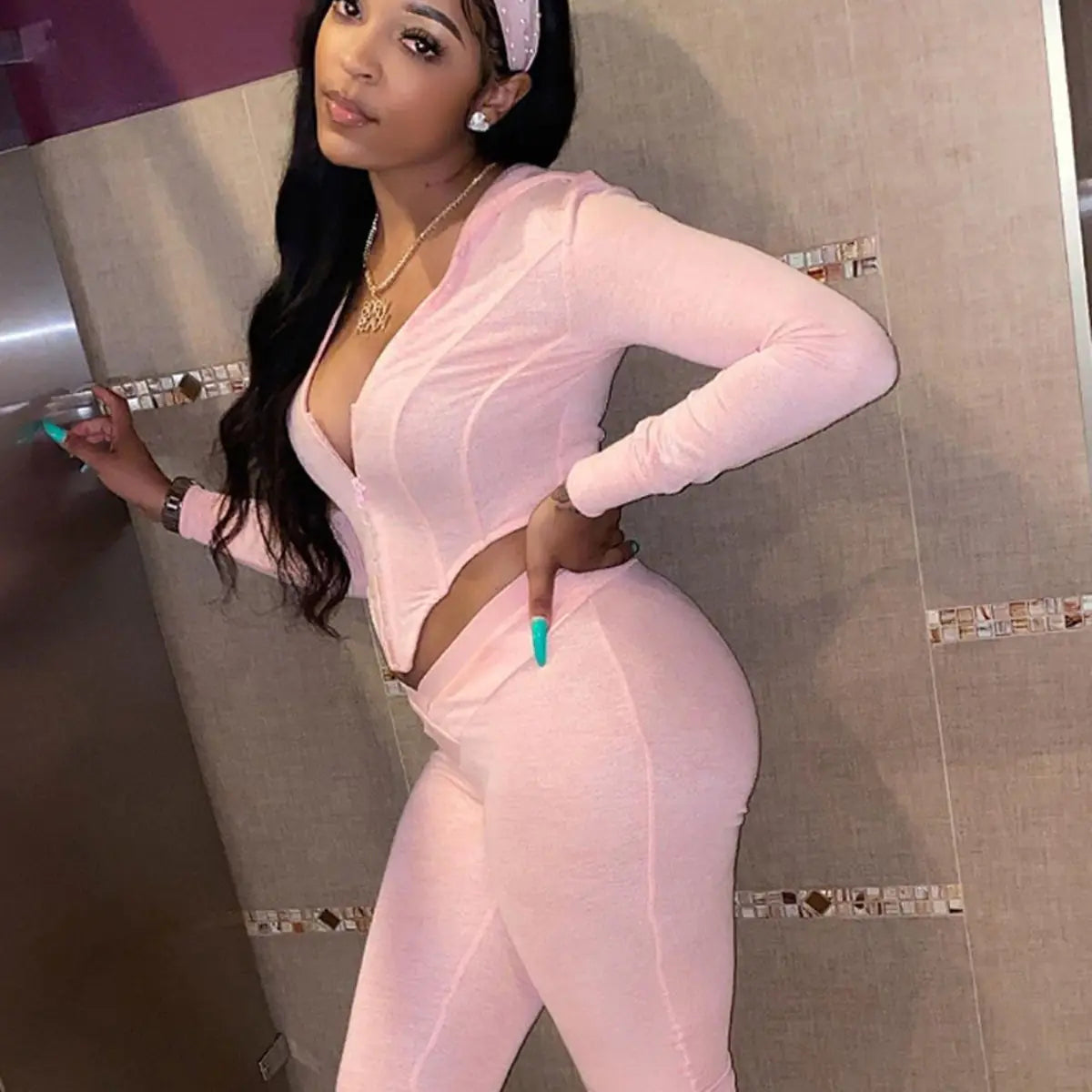 Chic Autumn Hoodie & Leggings Set