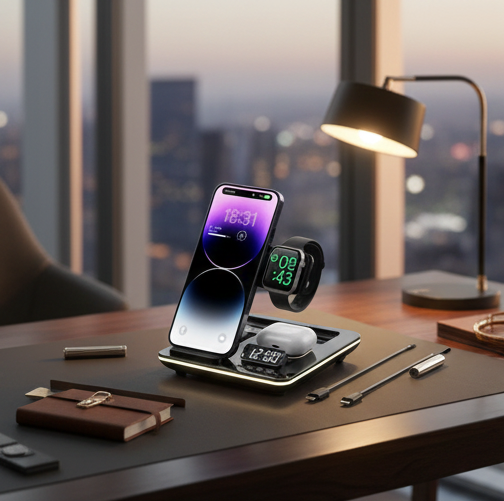 5-in-1 Smart Wireless Travel Charger