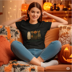 “Boo-tiful Bandits Raccoon Tee – Cute Halloween Graphic T-Shirt”