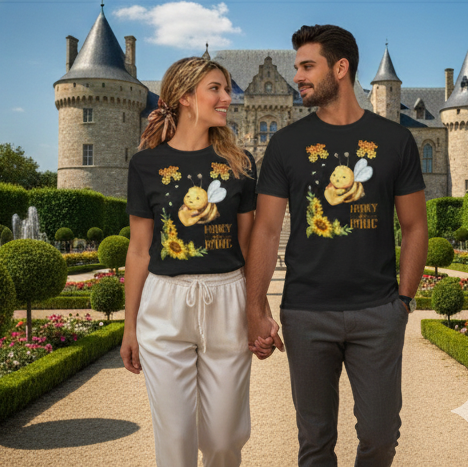 Honey Bee Mine Cute Bee Valentine’s T-Shirt – Romantic Honey Bee Love Shirt