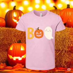 Spooky Vibes Kids Tee – Bella+Canvas 3001Y Halloween Shirt
