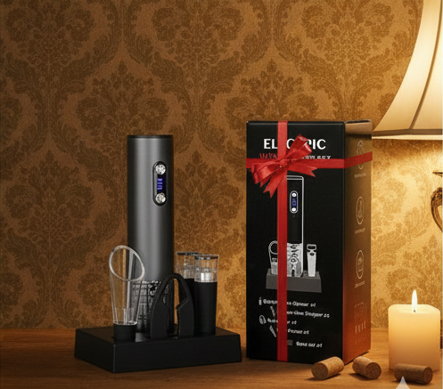 Rechargeable Electric Wine Opener Kit with Accessories