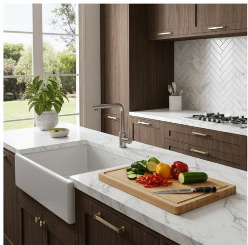 20 Inch Premium Bamboo Chopping Board with Juice Groove