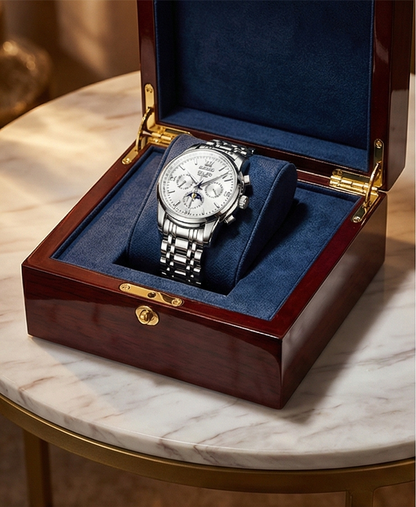 OLEVS Luxe Auto-Wind Men's Moon Phase Watch