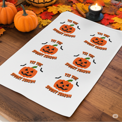 🎃 Spooky Season Pumpkin Hand Towel – Halloween Kitchen Decor