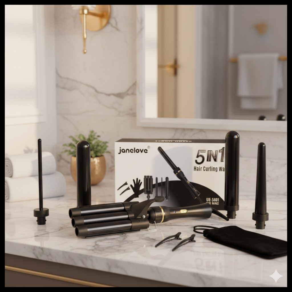 Janelove 5-in-1 Curling Master Set