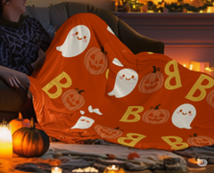 BOO Blanket – Cozy Halloween Ghost & Pumpkin Throw