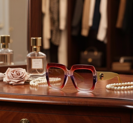 Chic Tri-Tone Designer Sunglasses