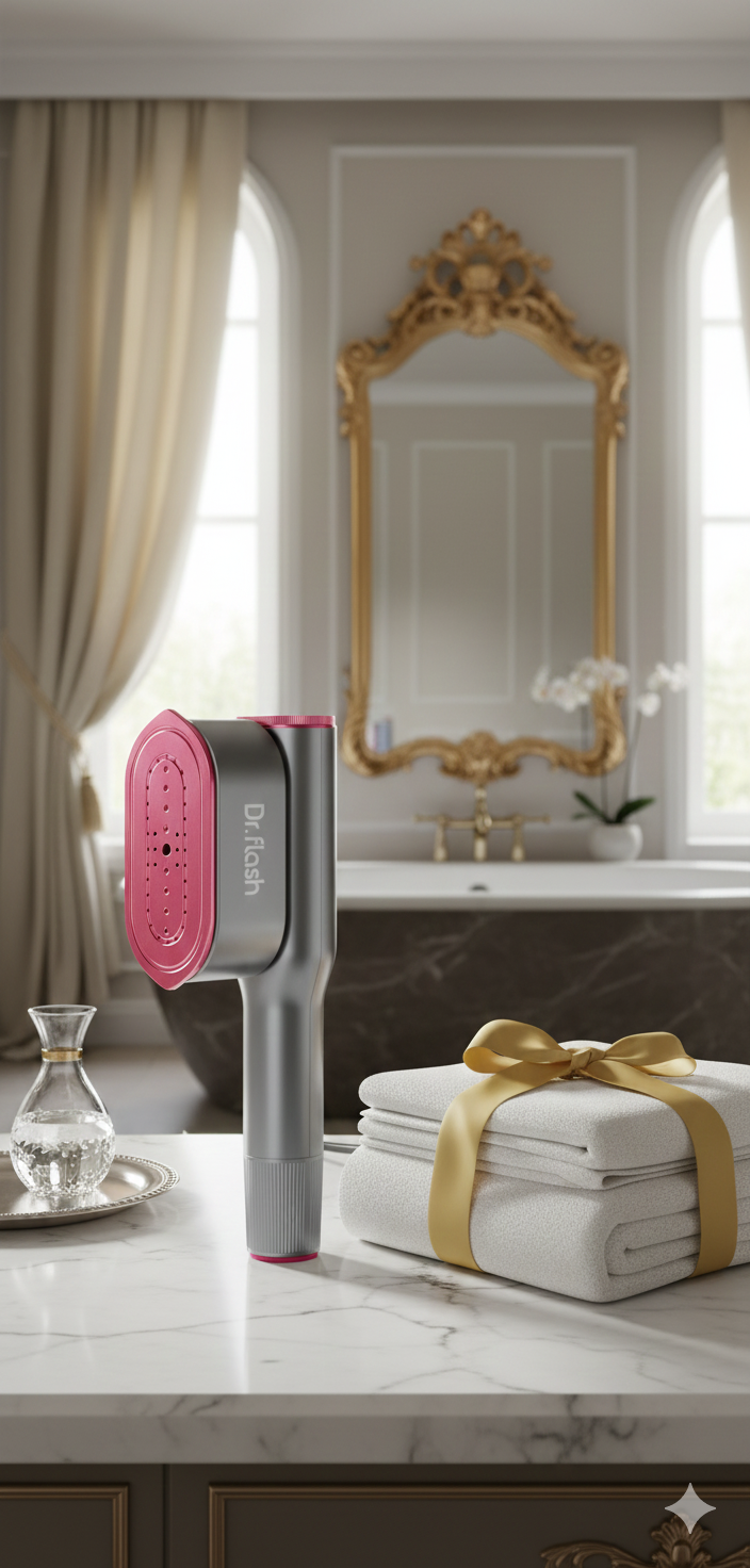 2-in-1 Handheld Steamer & Iron – 1200W Fast Heat-Up Travel Garment Steamer (15s Ready)