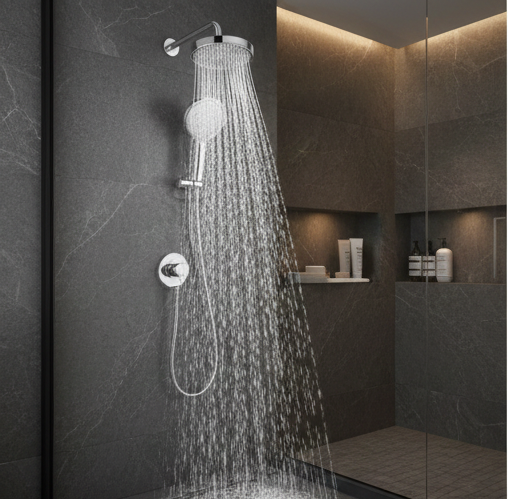Eco-Friendly 3-Speed Anion Shower Head with Water-Saving Filtration